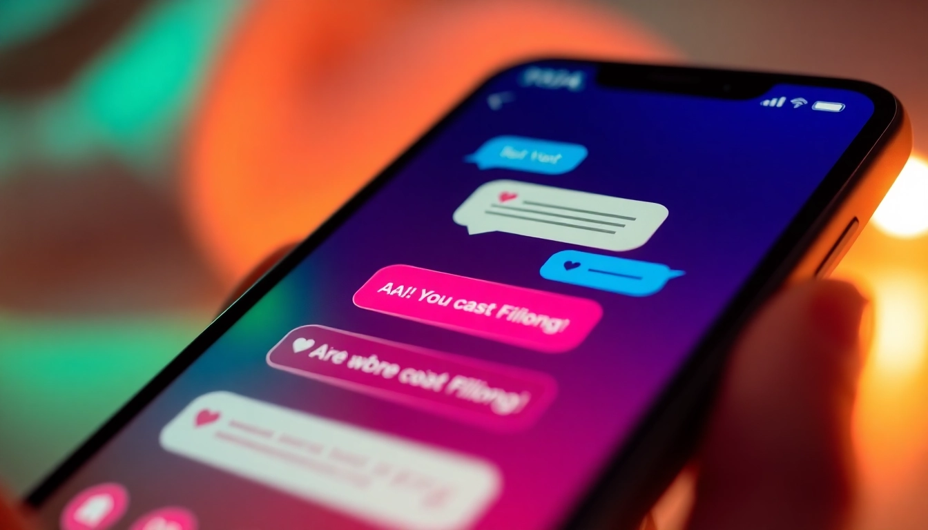 Screenshot of a user engaging with an ai girlfriend app showcasing realistic chat interface and personalized avatar for emotional connection.